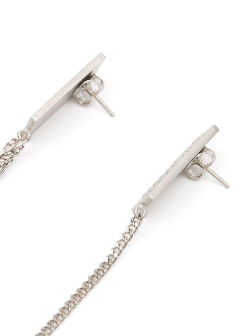 Numbers-motif drop earrings - 2