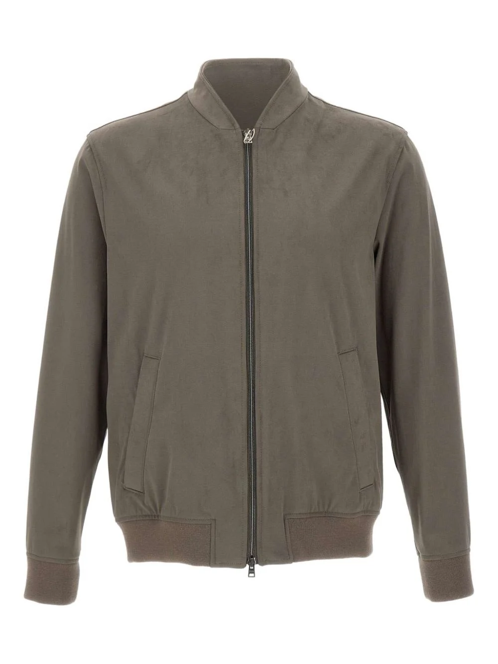 zip-fastening bomber jacket - 1