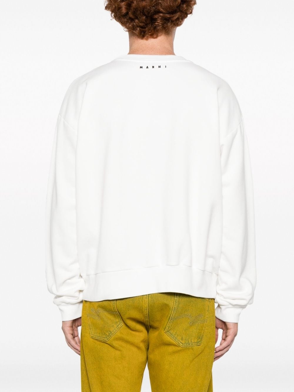 slogan-print cotton sweatshirt - 4