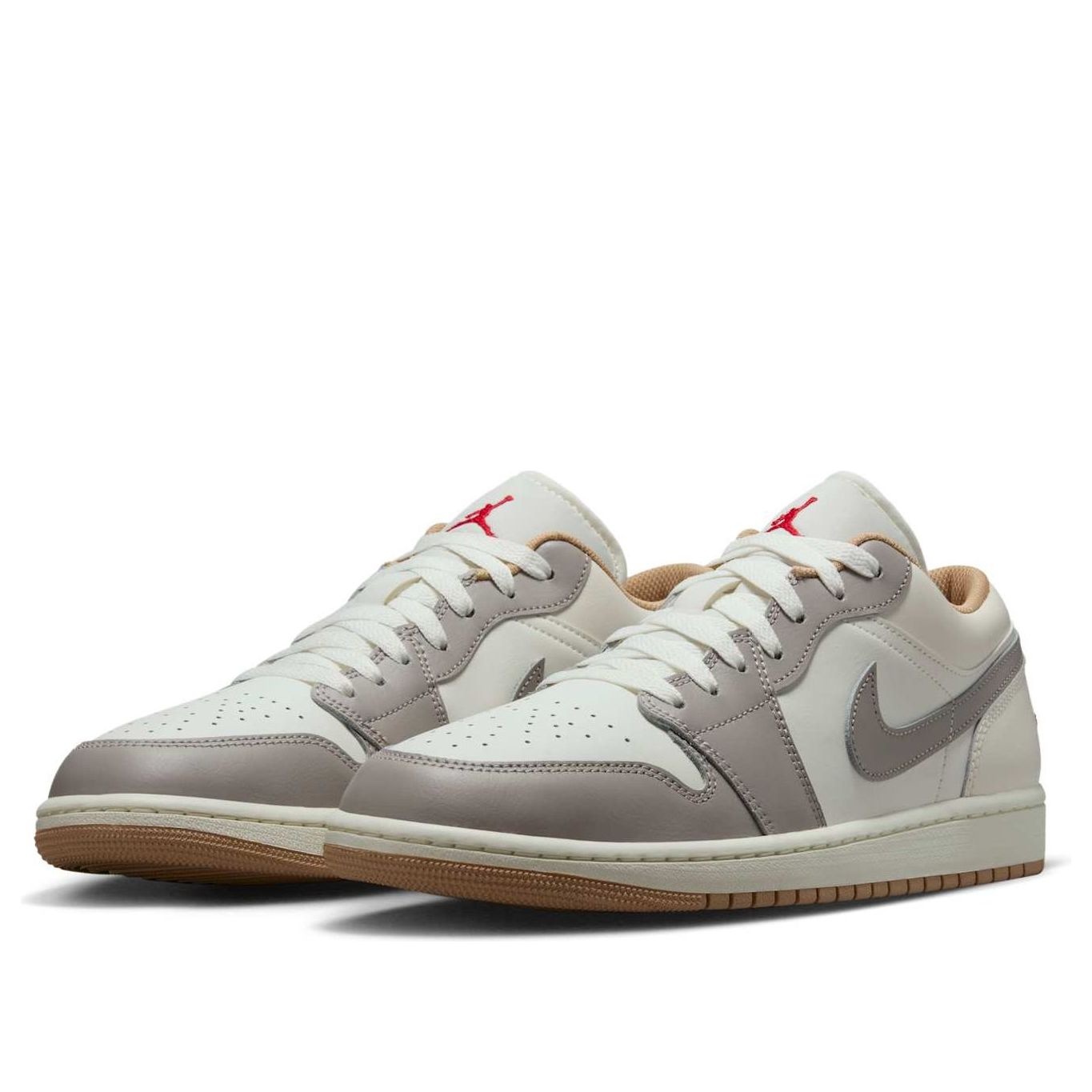Air Jordan 1 Low 'Sail Fire Red College Grey' 553558-169 - 3