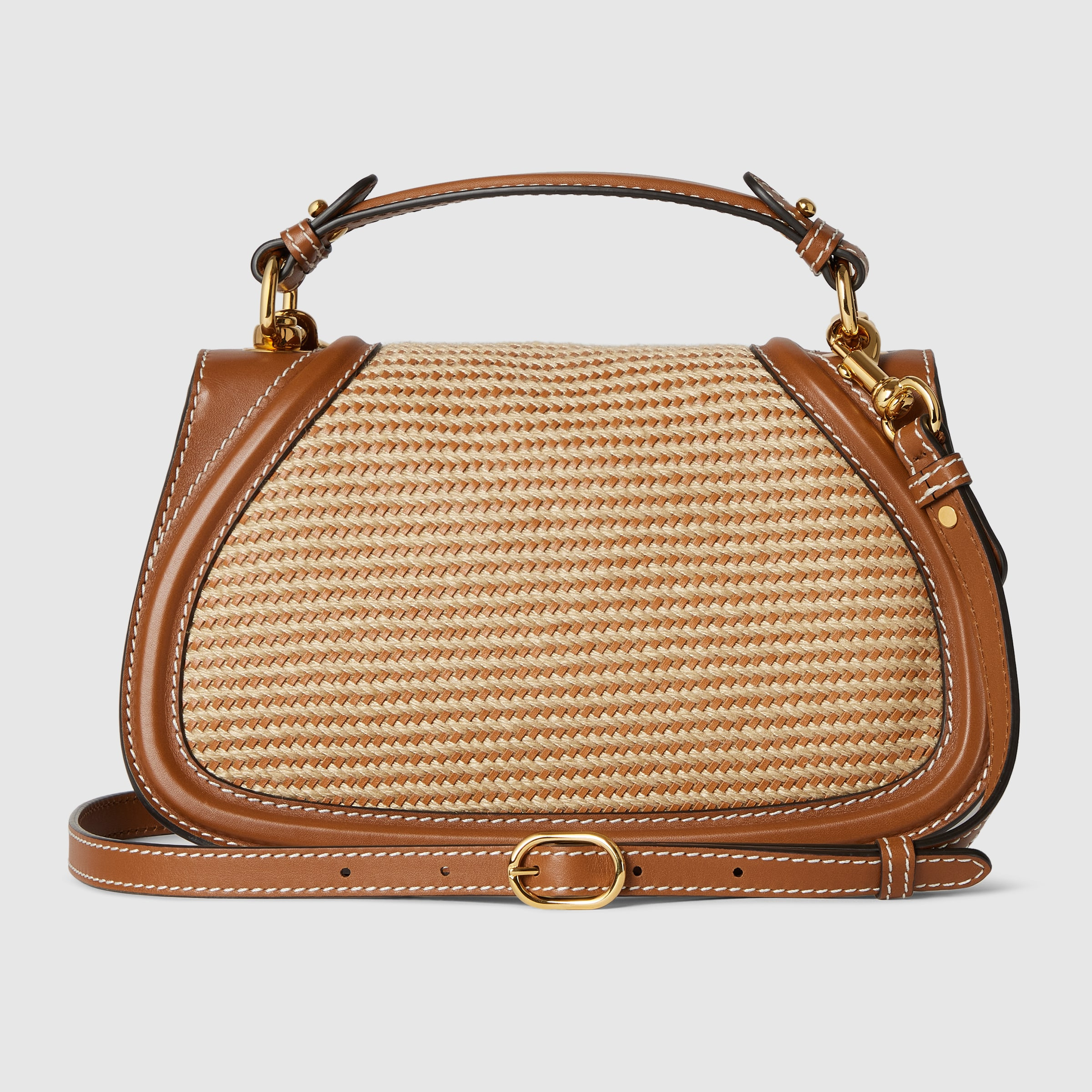Gucci Blondie woven medium top handle bag - 6