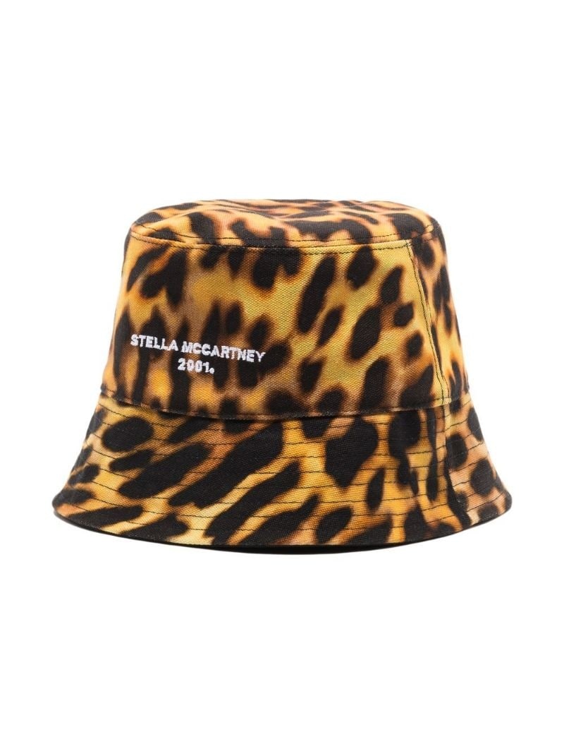 leopard-print bucket hat - 4