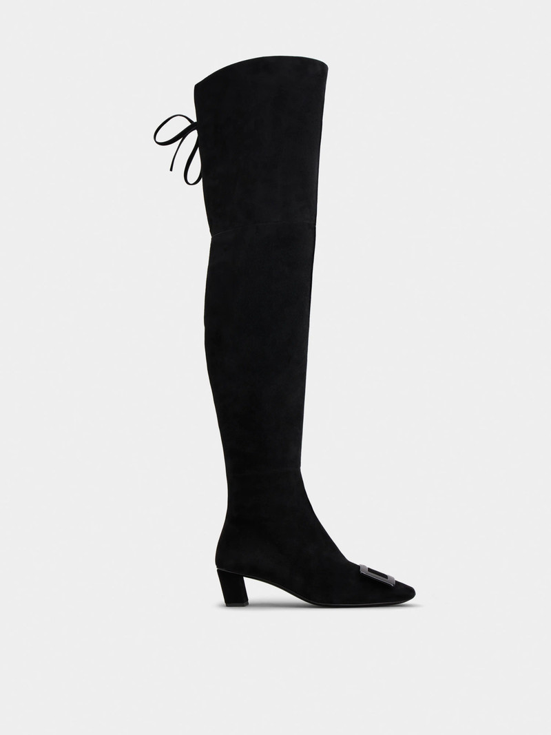 Belle Vivier Cuissard 부츠 에 suede - 1