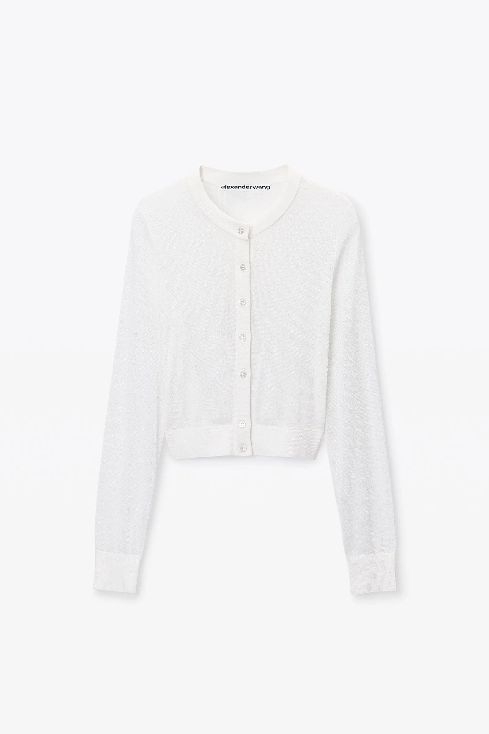 crystal hotfix cropped cardigan - 1