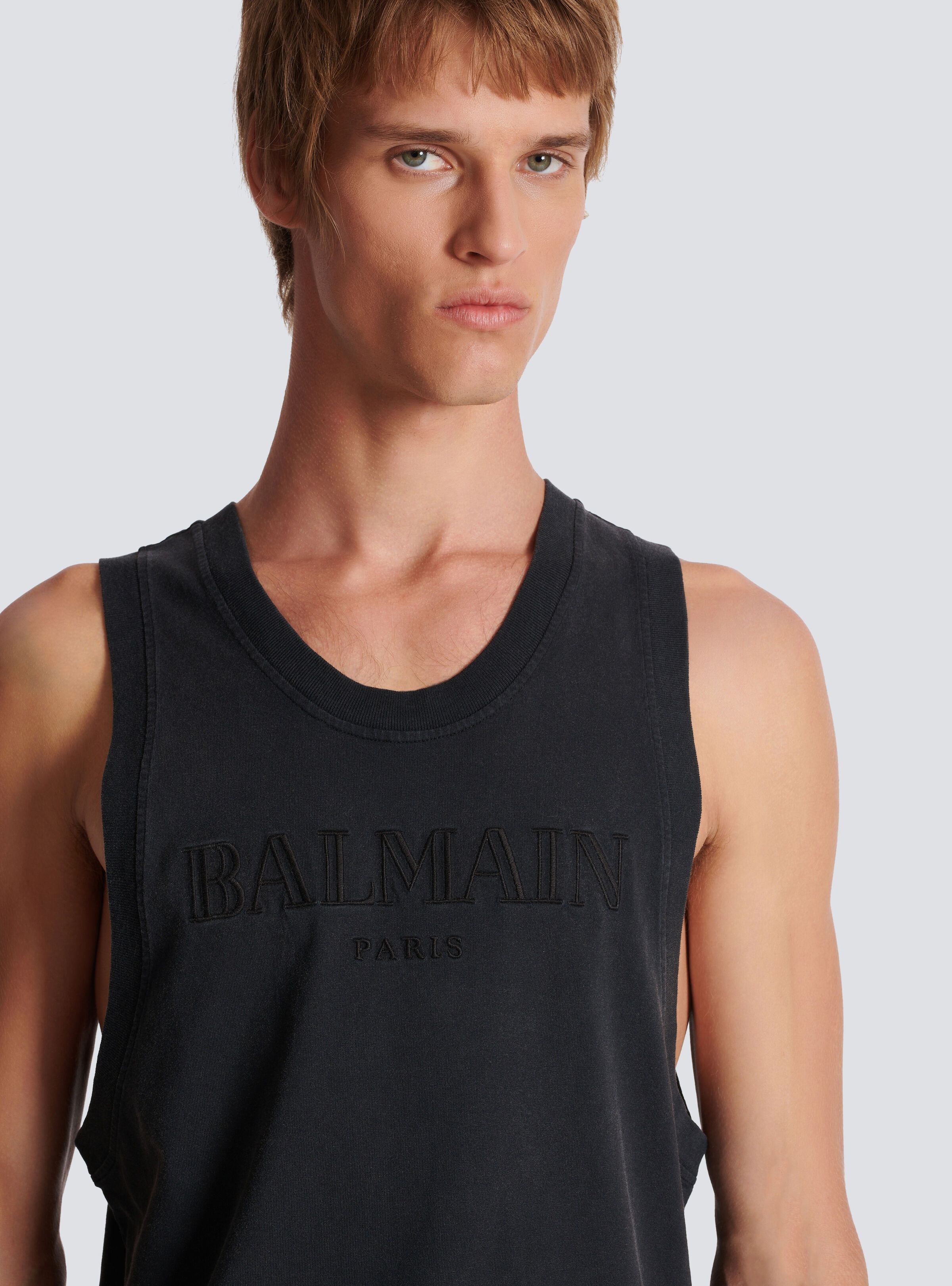 Vintage Balmain embroidered tank top - 7