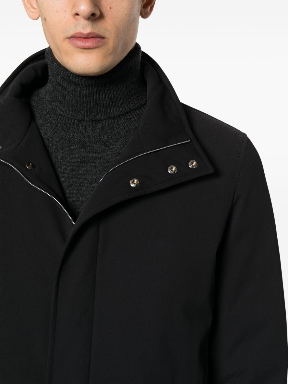 funnel-neck padded coat - 6