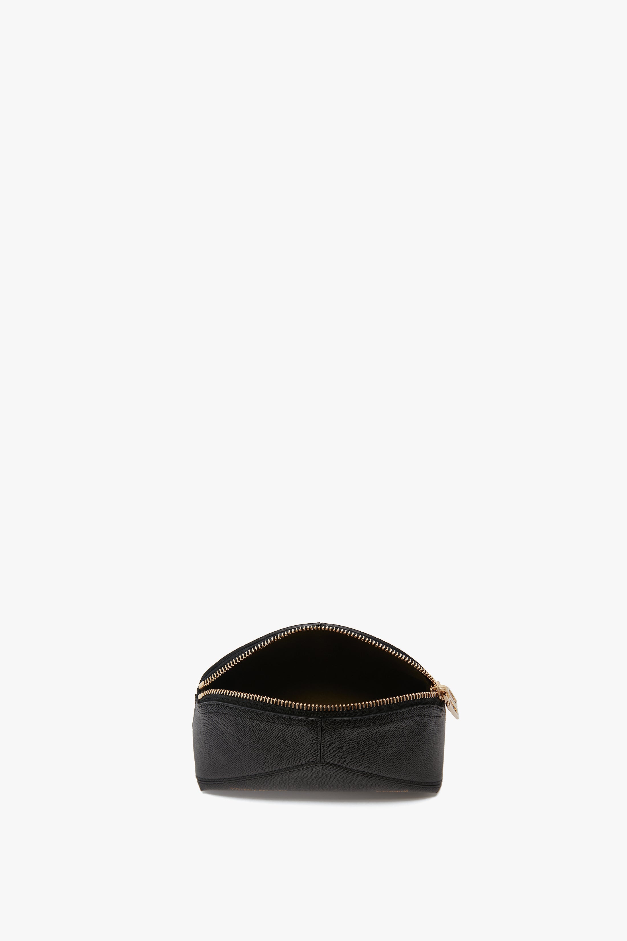 Exclusive Victoria Mini Wash Bag In Black Leather - 5