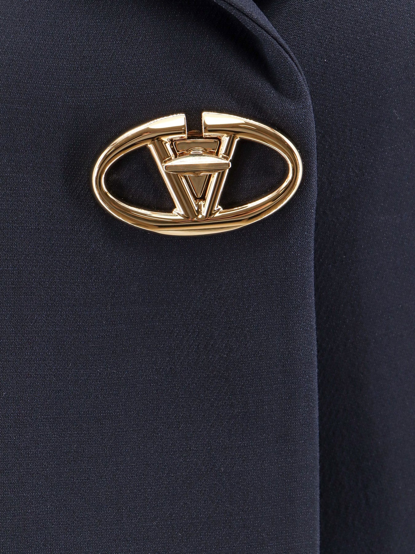 Virgin wool and silk blazer with iconic logo detail - 3