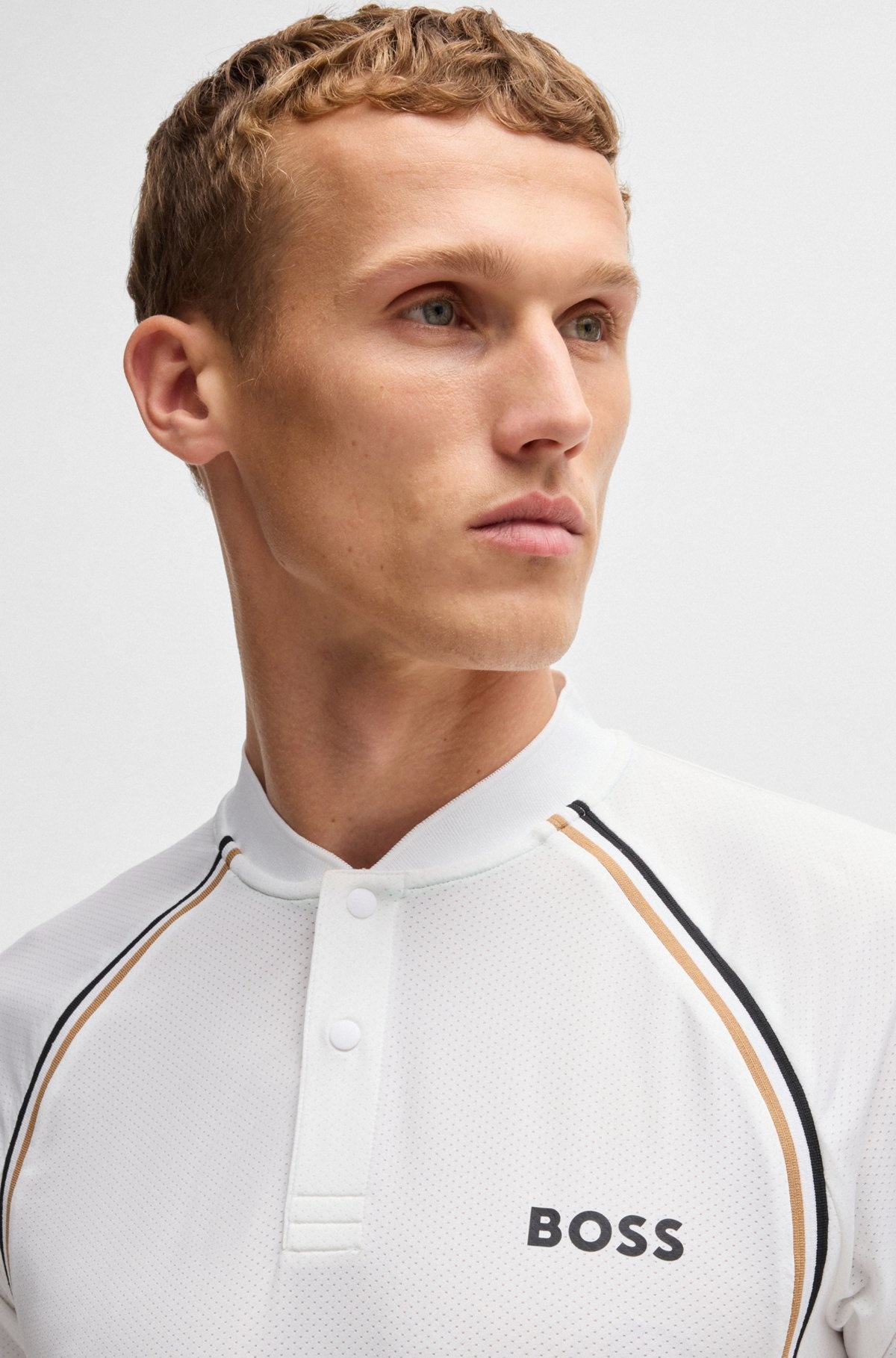 ACTIVE SLIM-FIT POLO SHIRT IN SUPER-STRETCH MESH - 3
