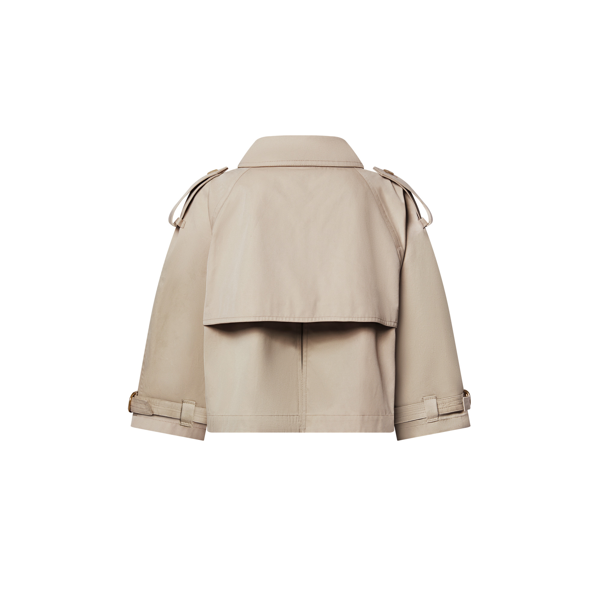 Cropped Trench Jacket - 3