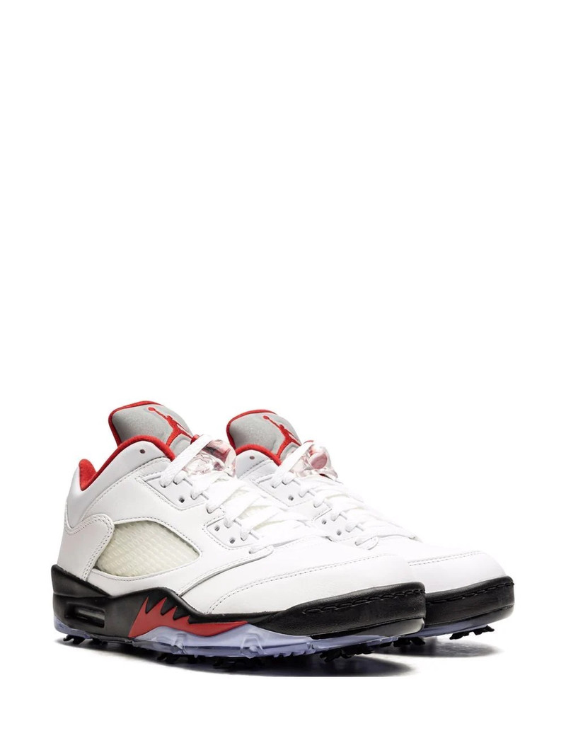 Jordan Air Jordan 5 Low Golf "Fire Red - Silver Tongue" sneakers outlook