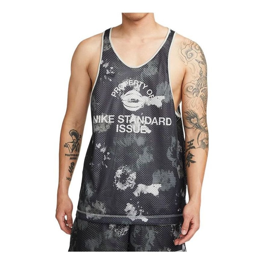 Nike Reversible Breathable Sports Running Vest Gray DH7434-073 - 1