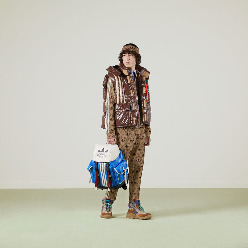 GUCCI adidas x Gucci GG Trefoil jacquard sweatpants outlook