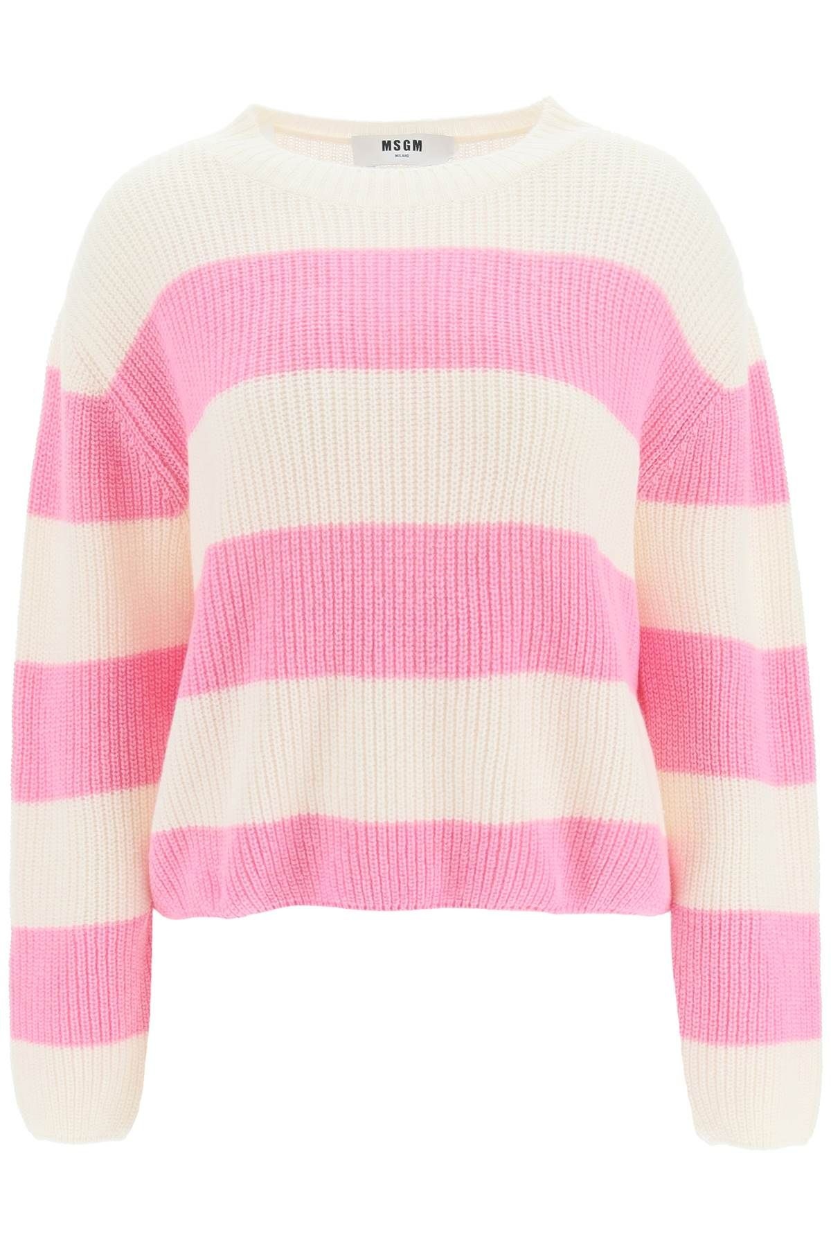 STRIPED BOXY SWEATER - 1