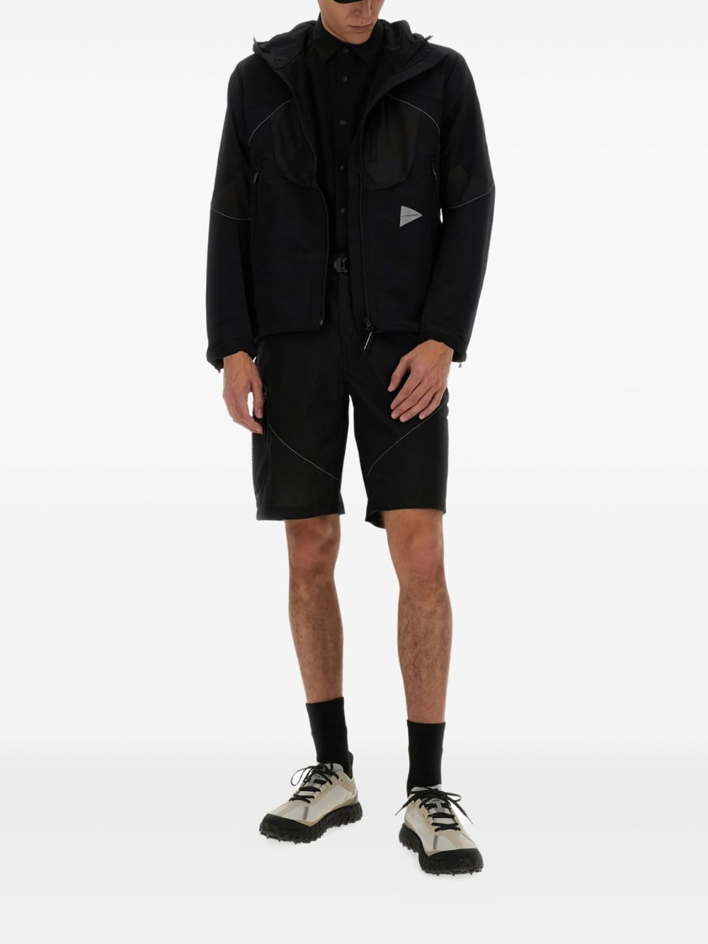 panelled hooded jacket - 2