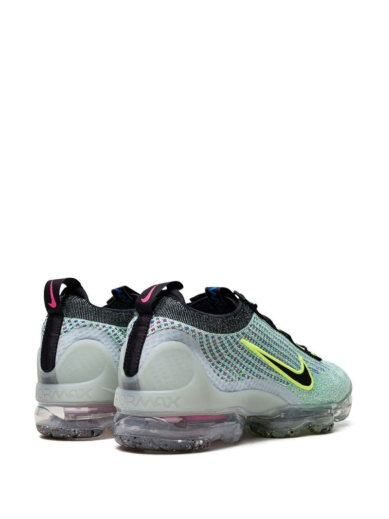 Air Vapormax Flyknit 2021 ''Volt/Black-Photo Blue-Metallic'' sneakers 3