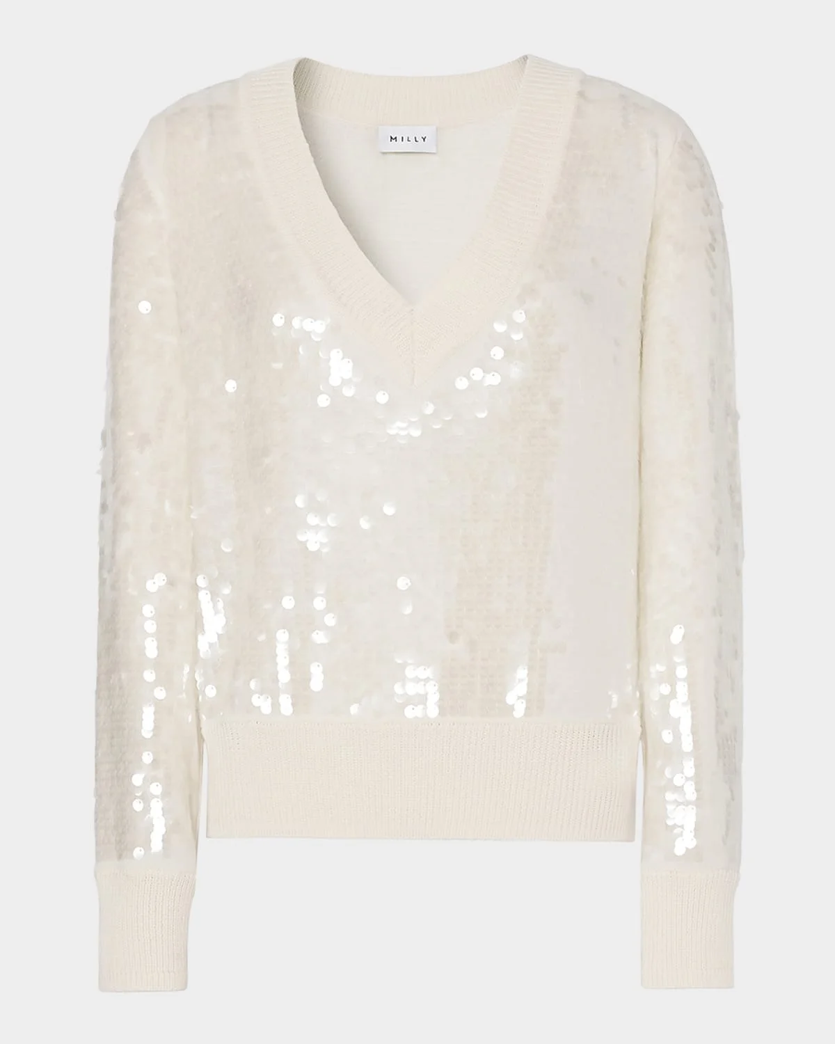 Ilaria Sequin V-Neck Sweater - 1