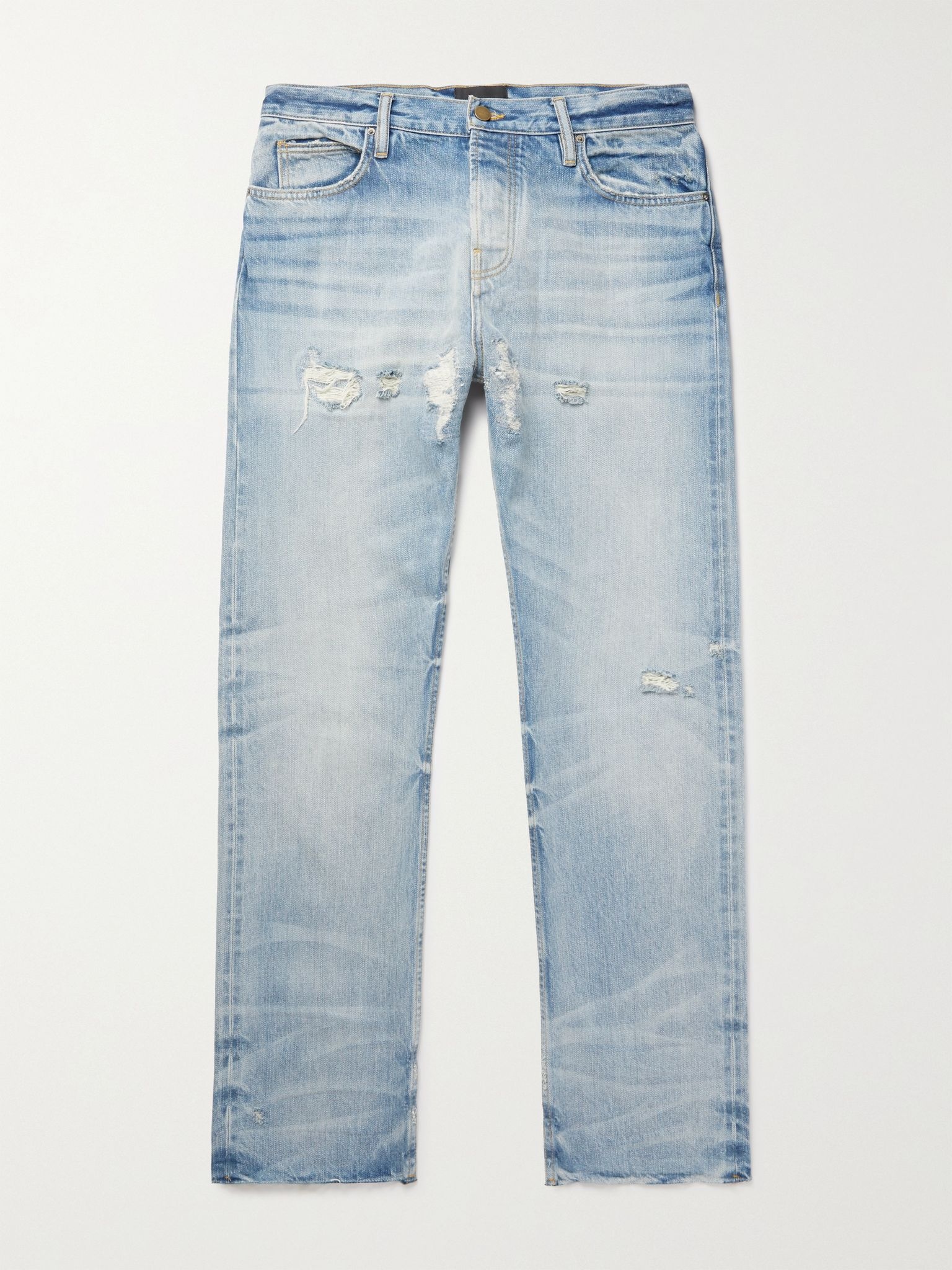 Distressed Denim Jeans - 1