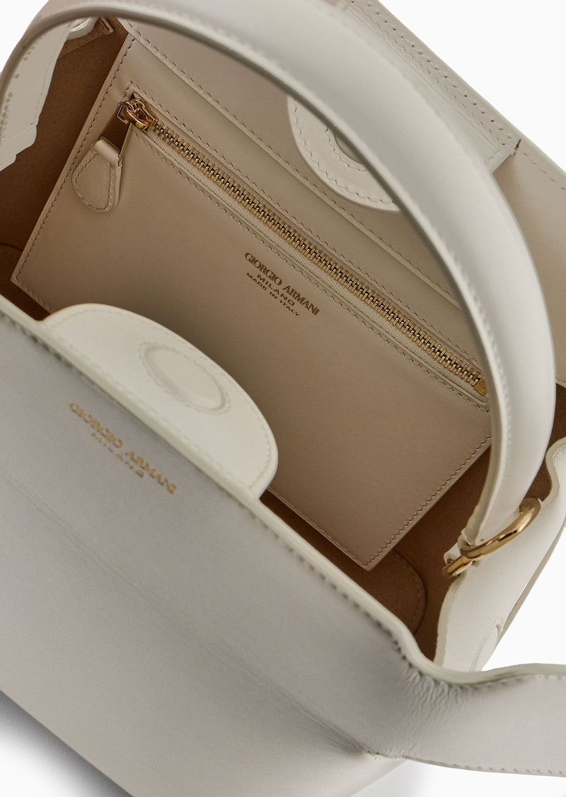 Medium, leather Boston bag 6