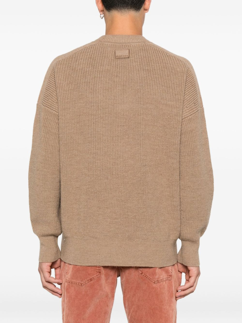 ribbed crew-neck sweater - 4
