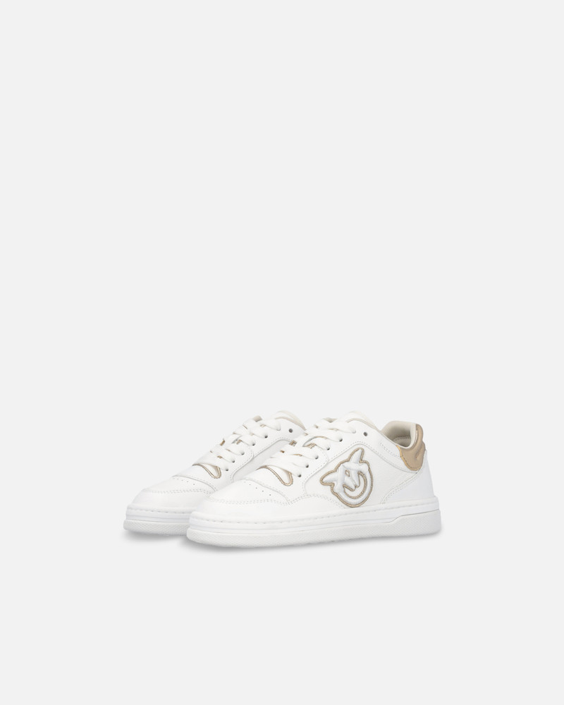 LEATHER SNEAKERS WITH EMBROIDERED SIDE LOGO 6