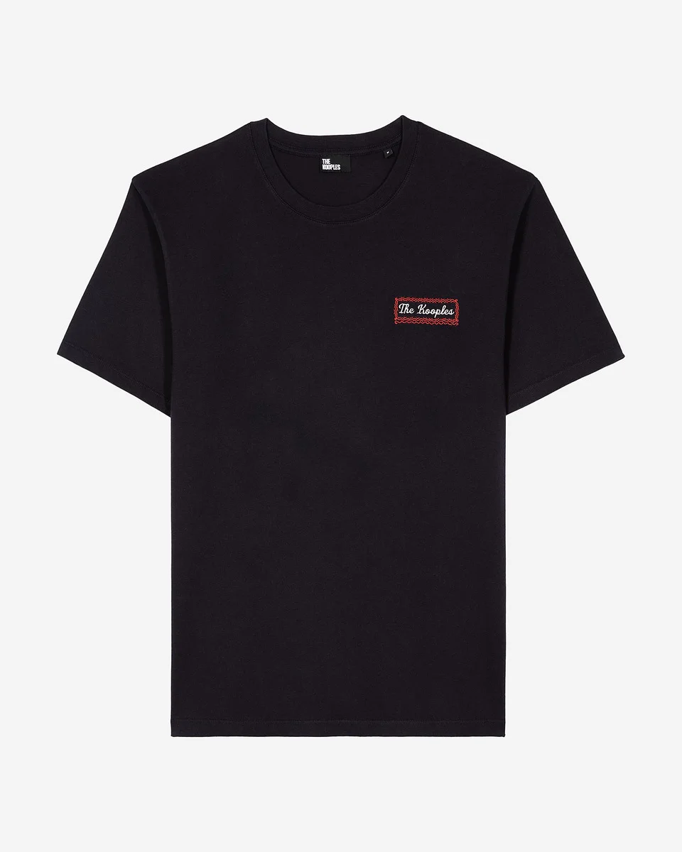T-SHIRT WITH VIA PRONY NAVY SCREEN PRINT - 1