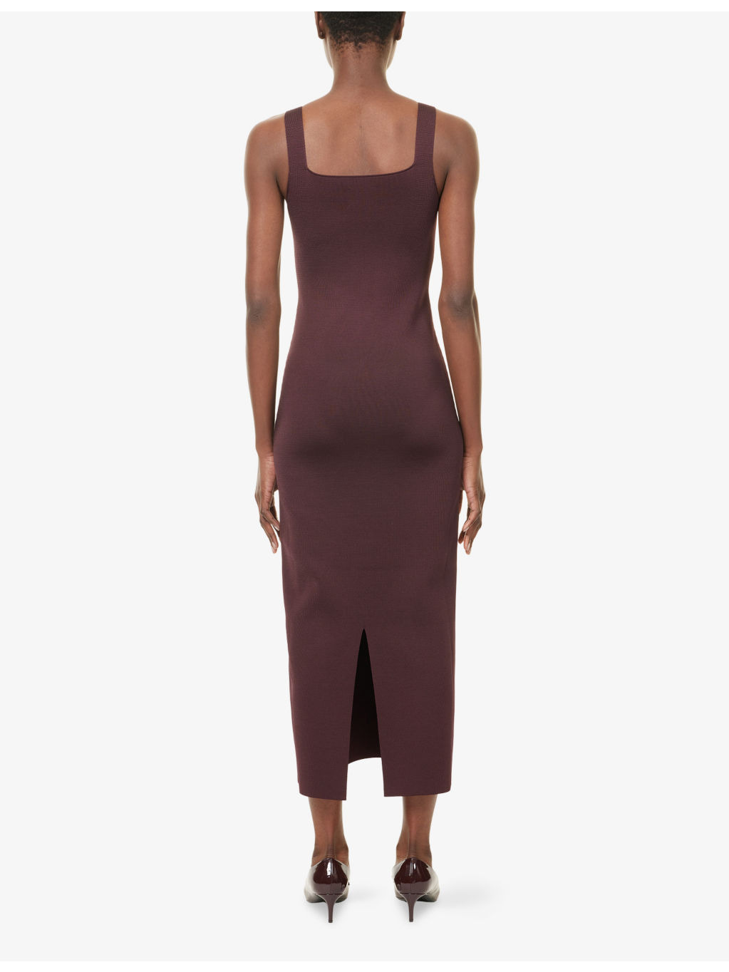 Dixi Square-Neck Knitted Maxi Dress - 4