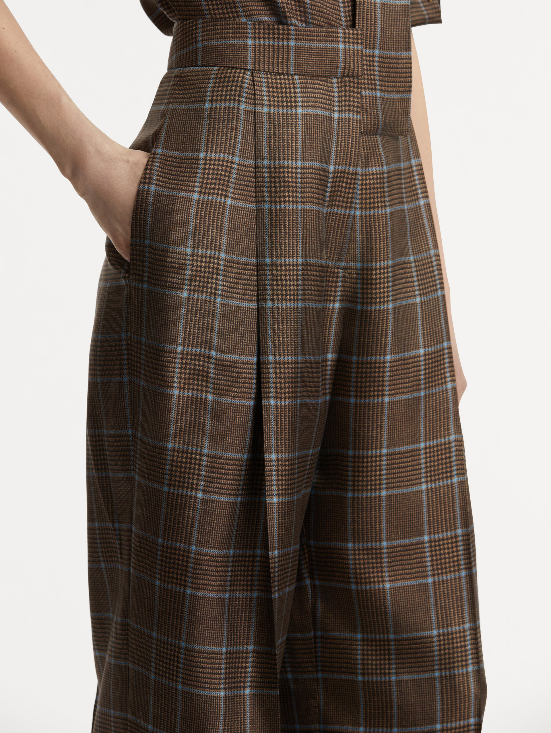 PRINCE OF WALES SILK PANT - 6
