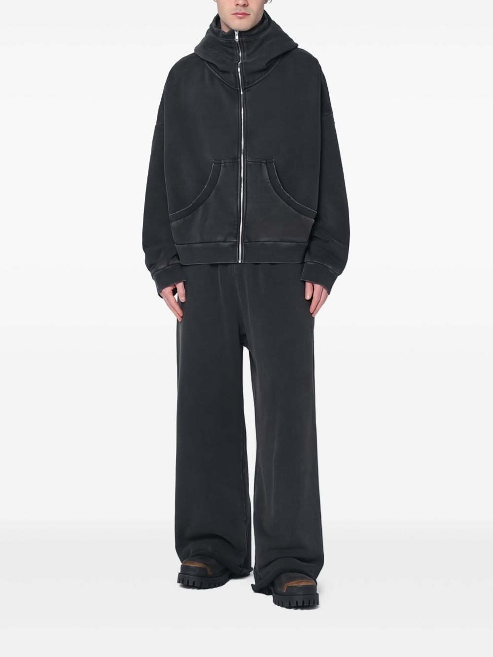 organic cotton zip-up hoodie - 2