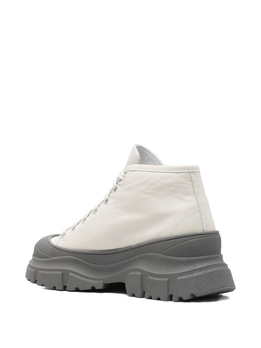 lace-up chunky-sole boots - 3