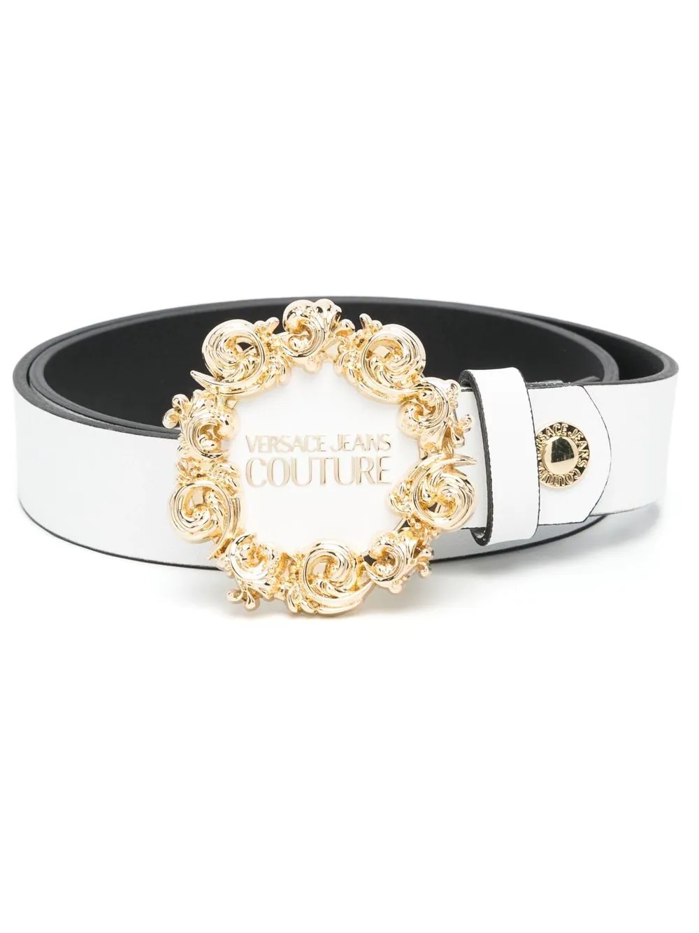 baroque logo buckle belt - 1