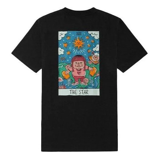 (WMNS) Vans Mooncasket Graphic T-shirt 'Black' VN0A5H4SBLK - 1