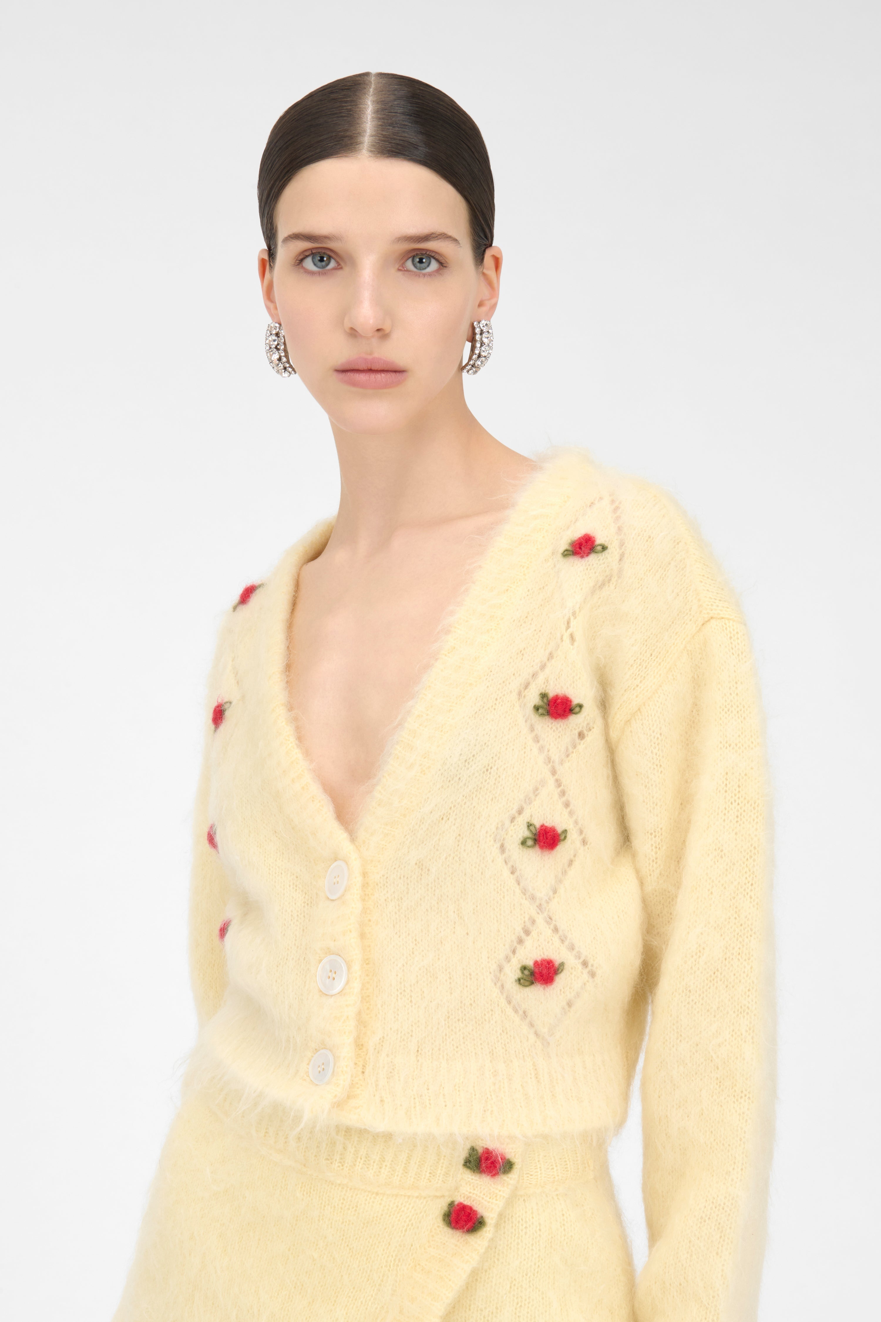 CARDED MOHAIR CARDIGAN - 5