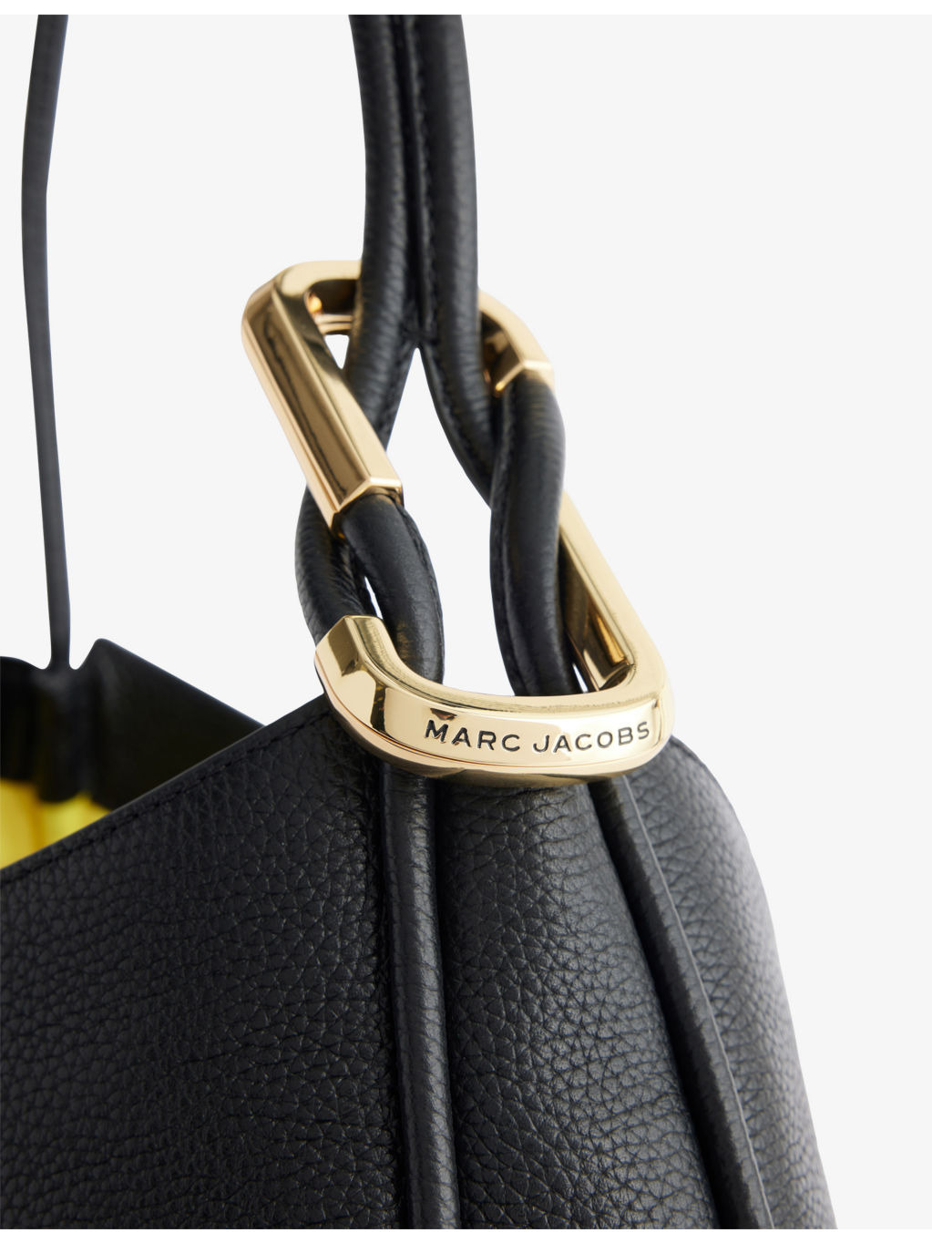 Large Crescent Leather Tote Bag - 7