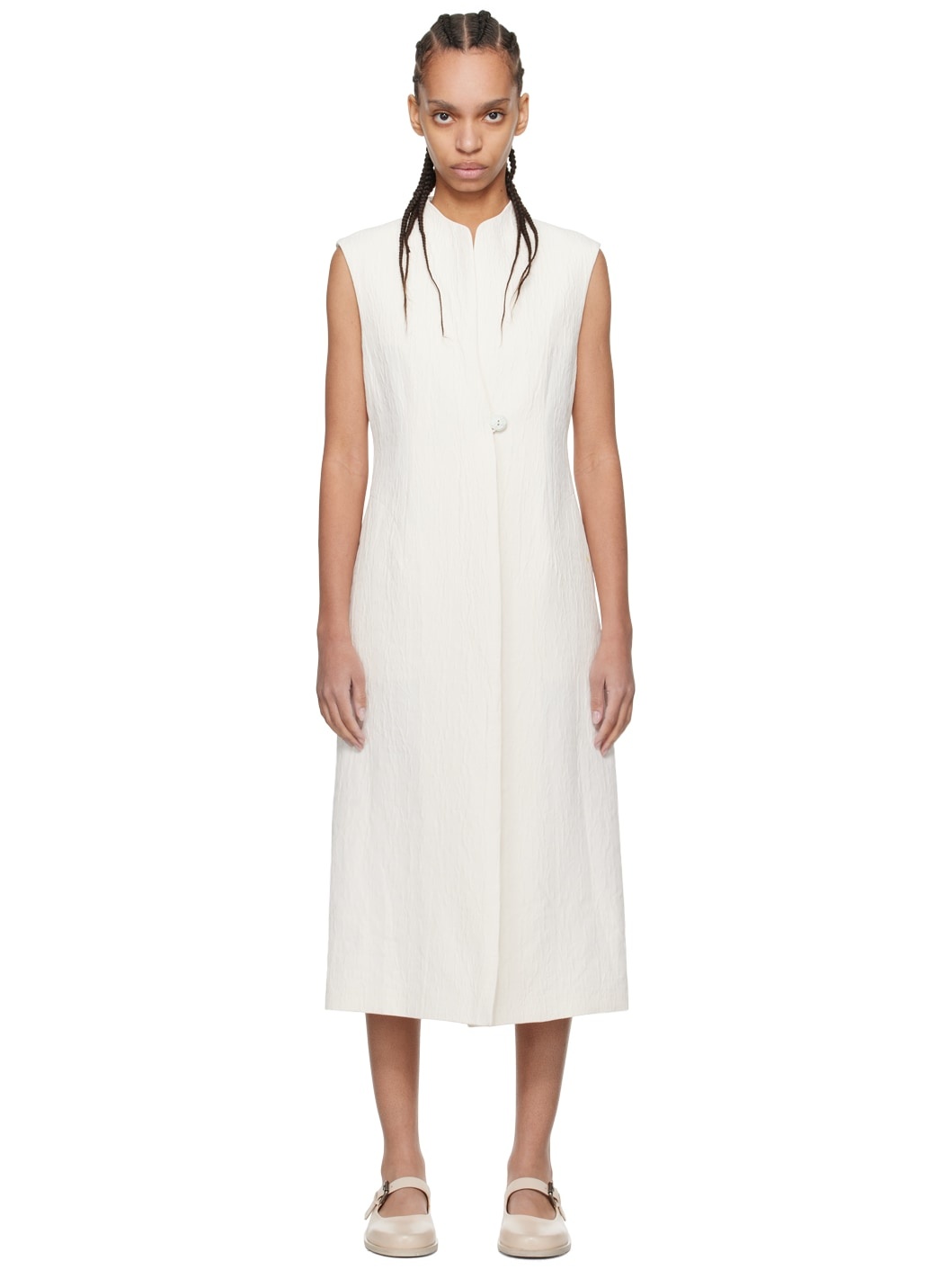 Off-White Sleeveless Jacket - 1