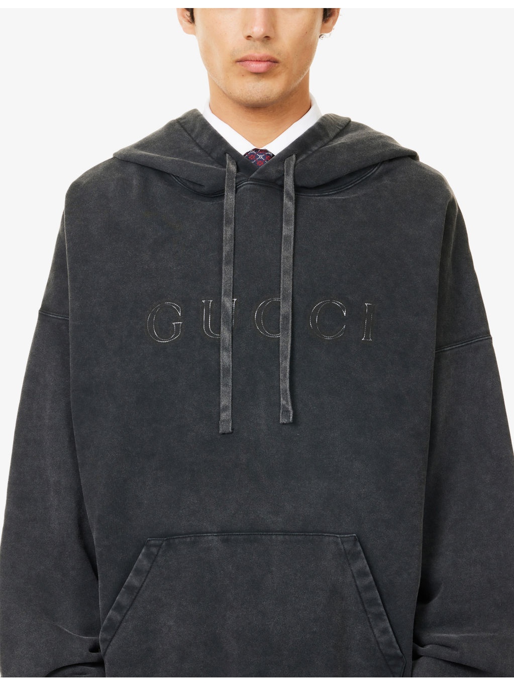 Logo-Embroidered Cotton Hoody - 5