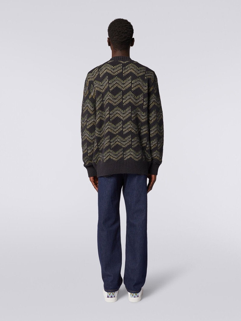 Cotton blend V-neck cardigan 4