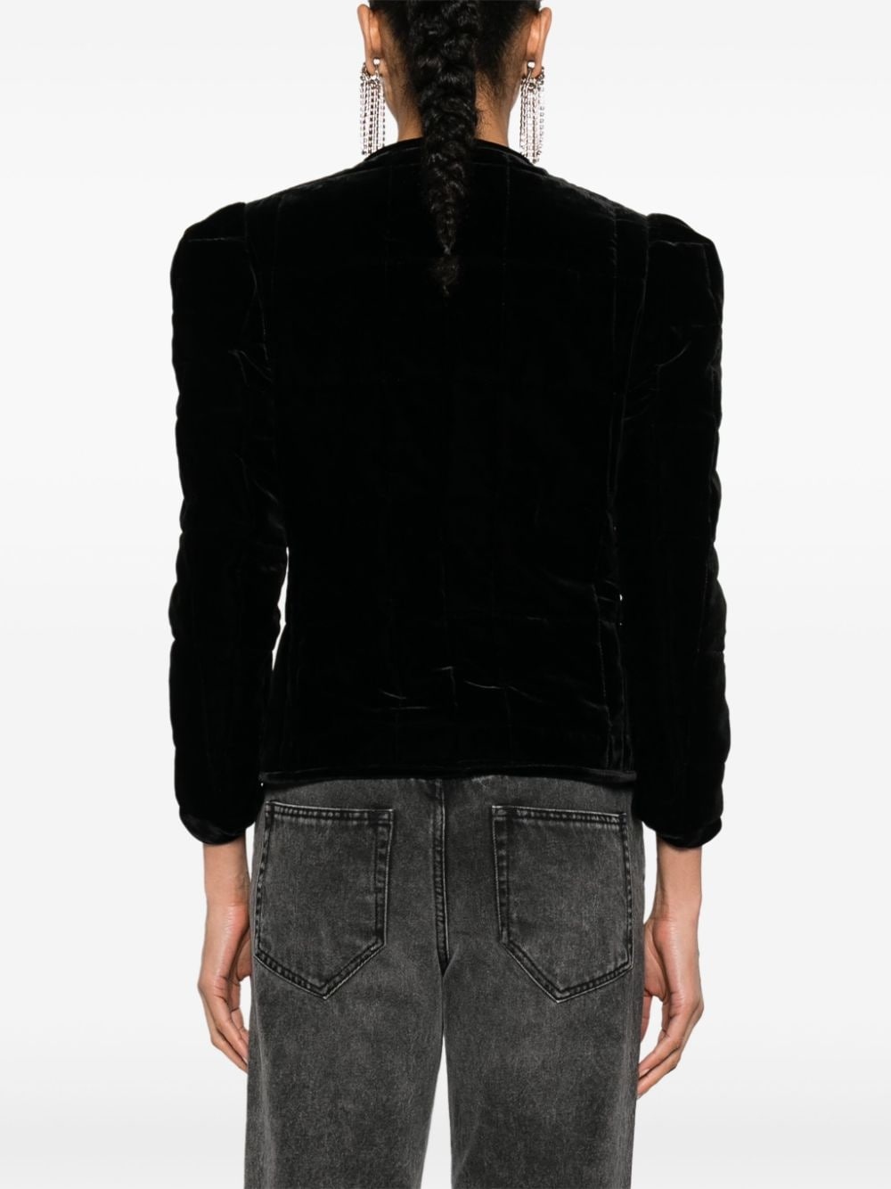 Djanet quilted velvet jacket - 4