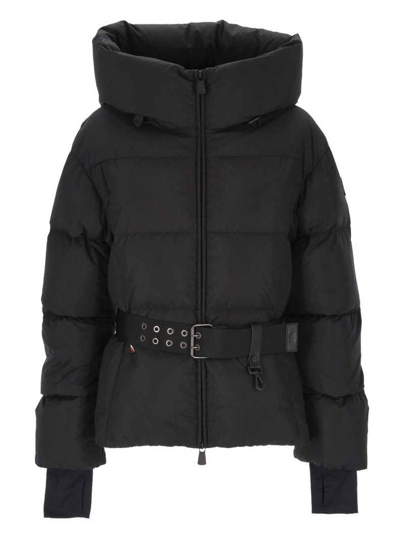 belted hooded jacket 1