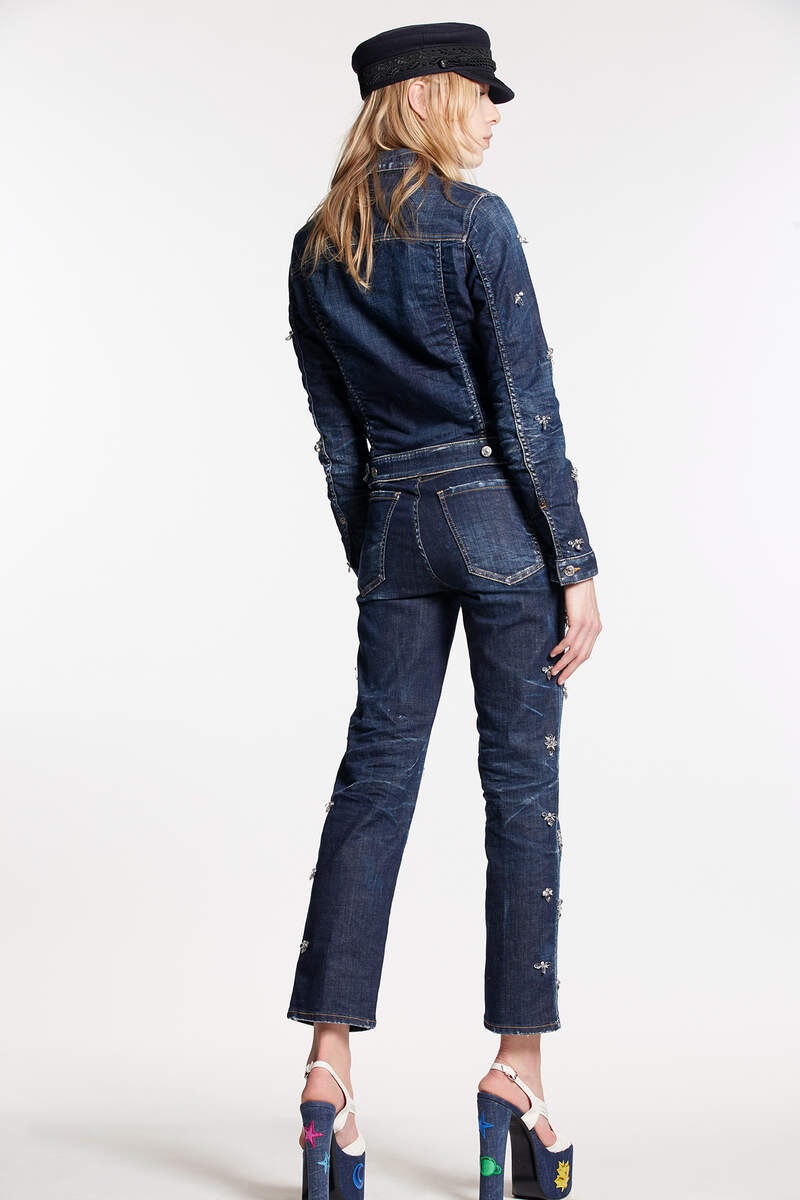 CRYSTAL FLIES WASH BOSTON JEANS - 2
