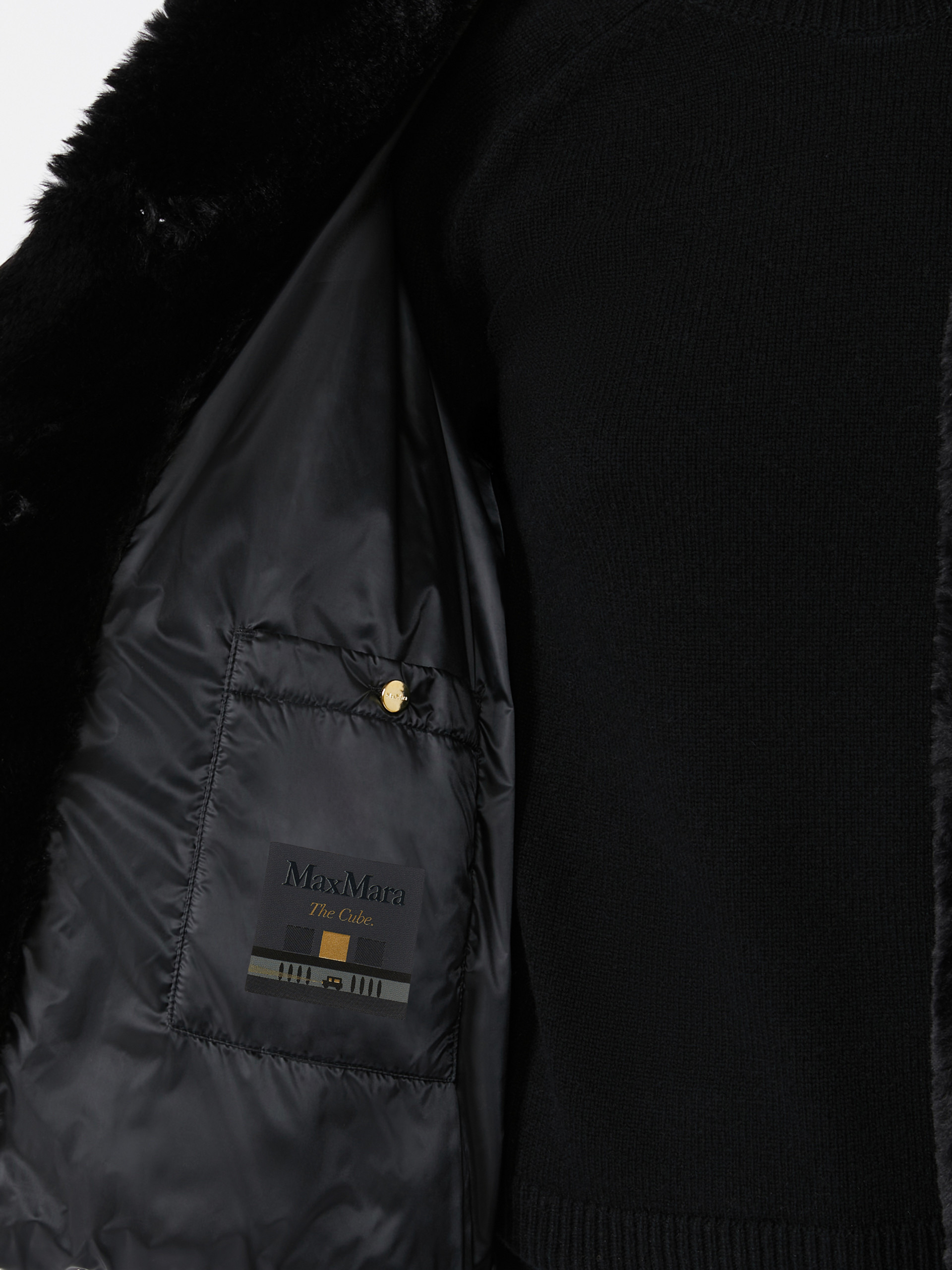OLLY Short, reversible alpaca and wool padded jacket - 6