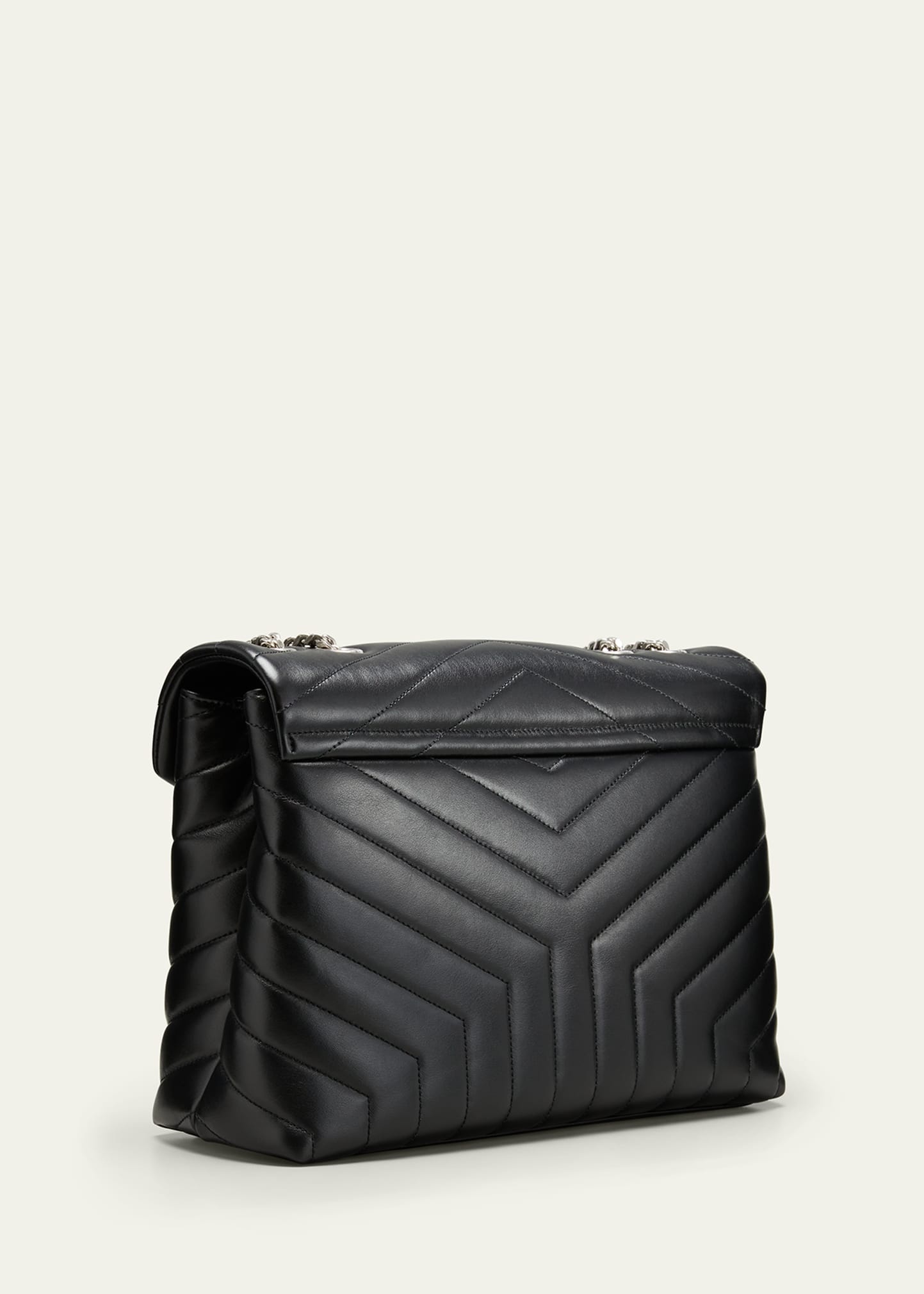 Loulou Medium YSL Matelasse Calfskin Flap-Top Shoulder Bag - 3