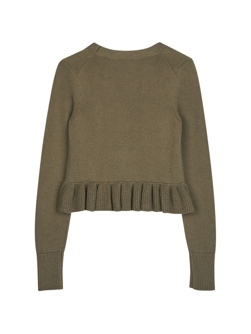 CECILIE BAHNSEN Prisca ruffled prisca cardigan outlook