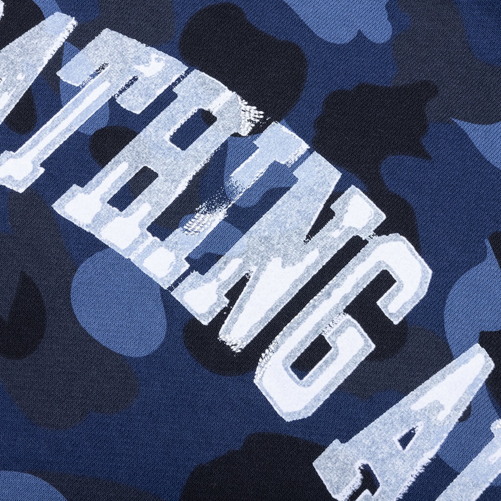 COLOR CAMO PULLOVER HOODIE - NAVY - 3