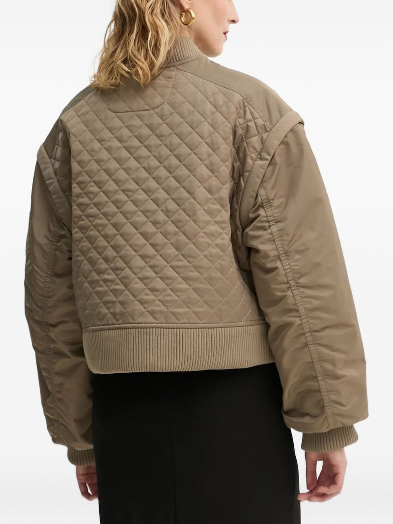 STAND STUDIO quilted bomber jacket outlook
