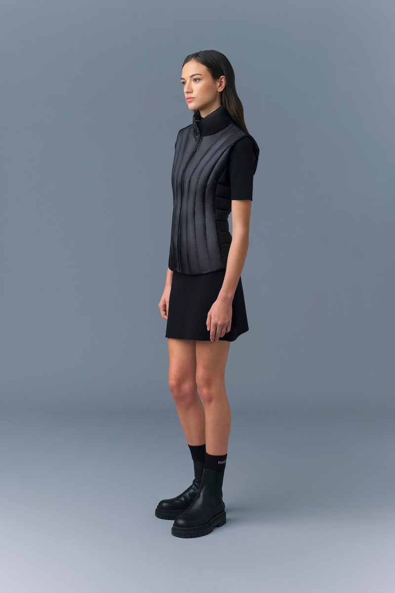 LILYAN light down vertical quilted Vest 3