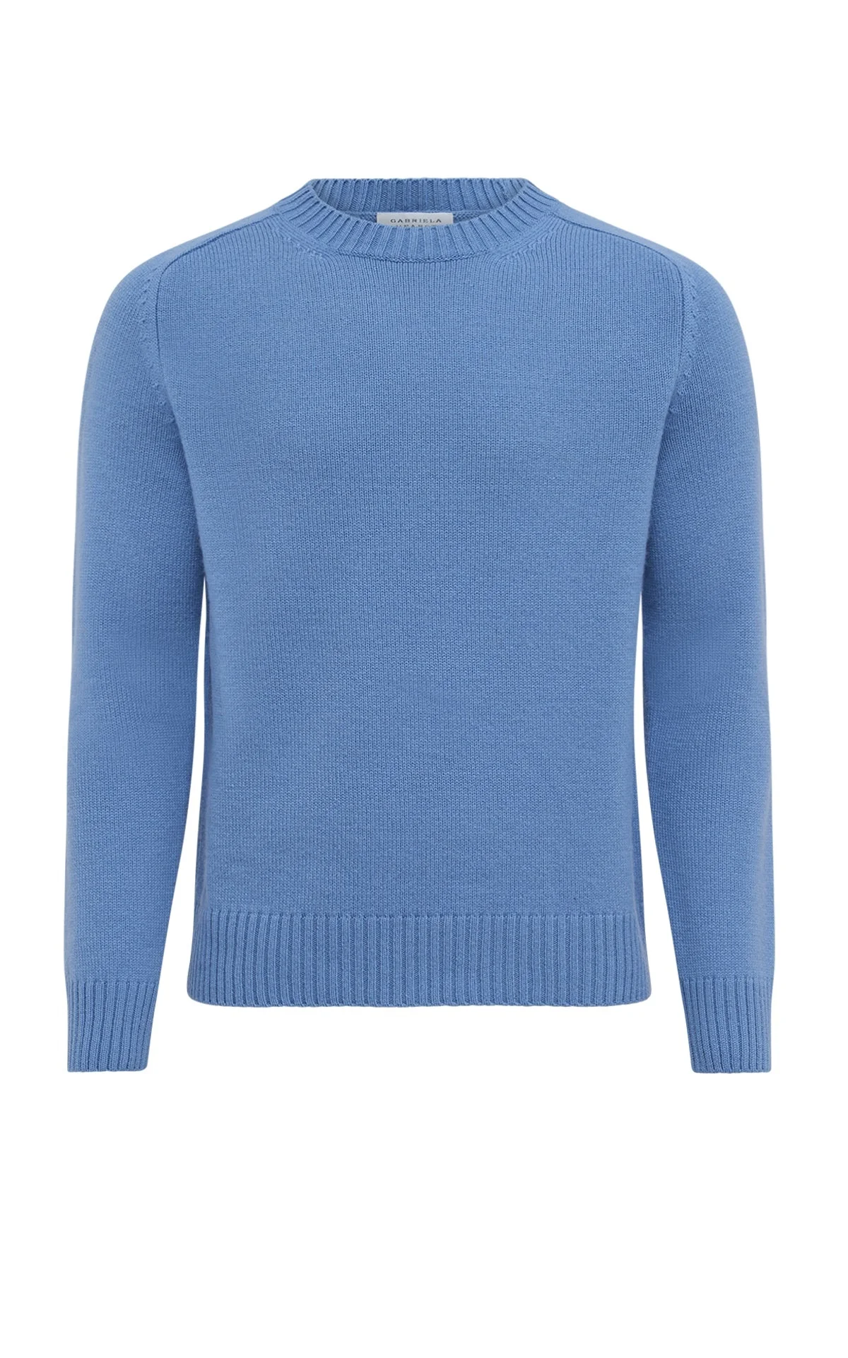 Francesco Knit Sweater in Light Blue Denim Cashmere - 1