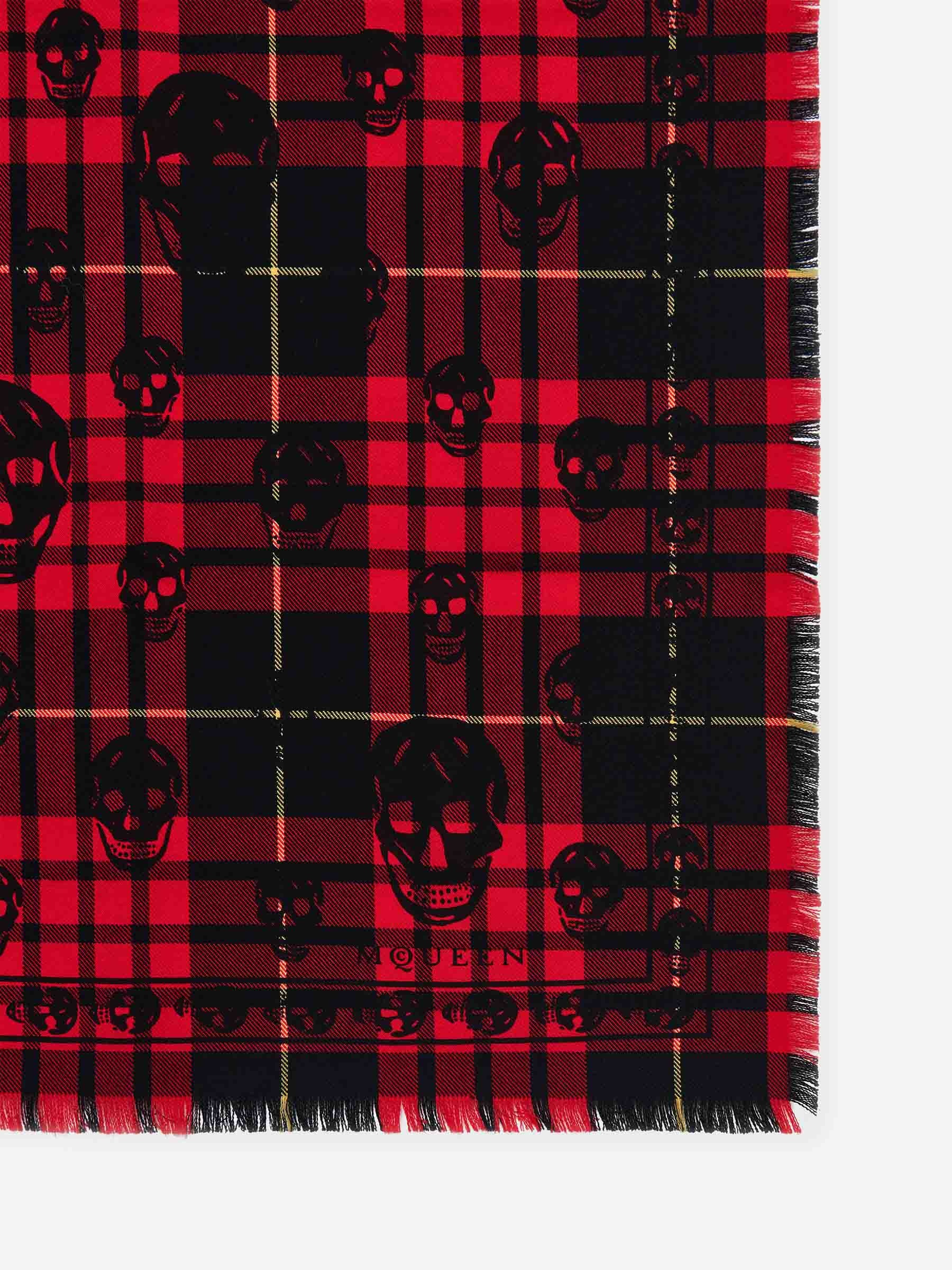 SKULL WOOL SCARF - 4
