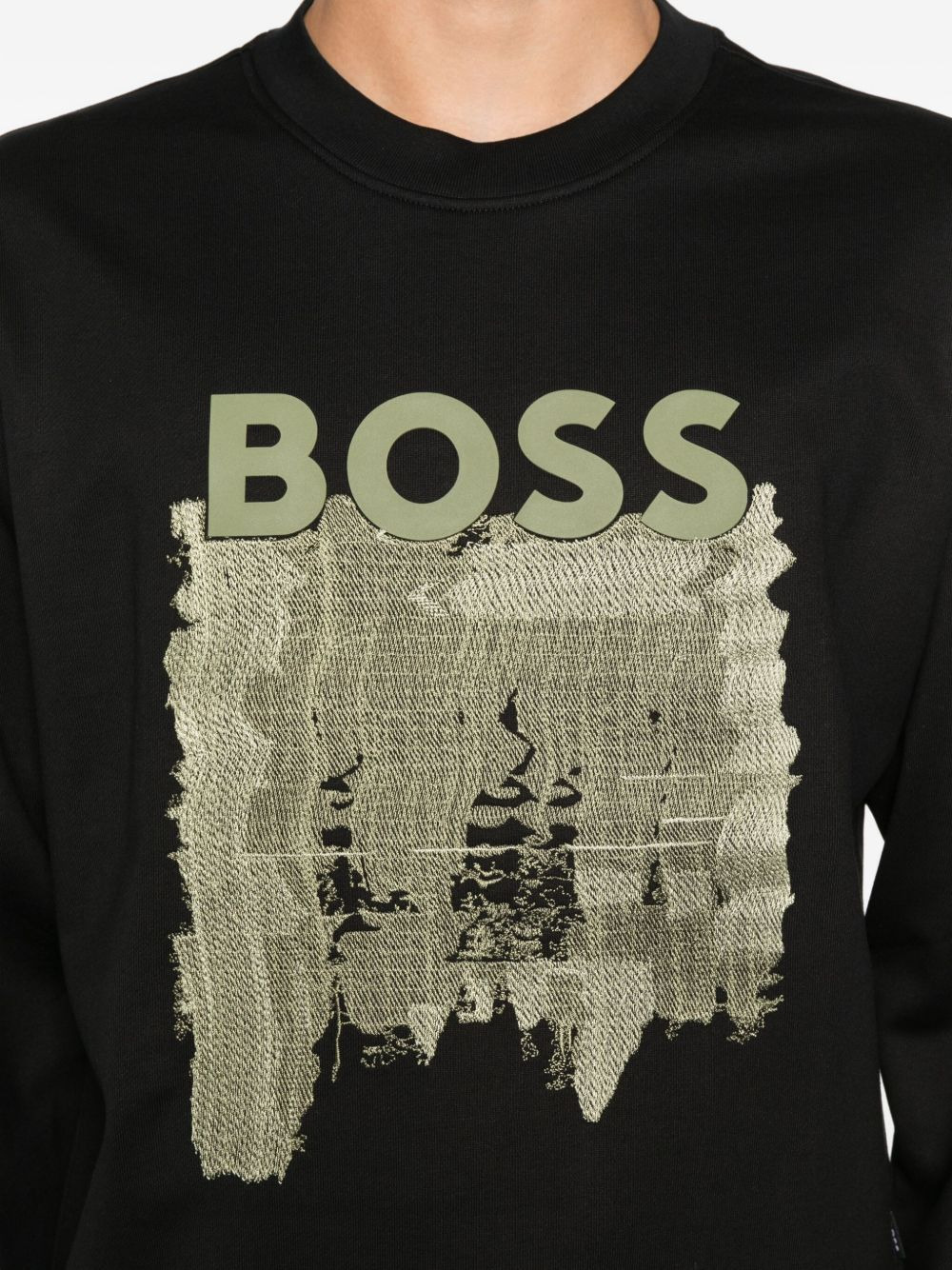 logo-print cotton sweatshirt - 5