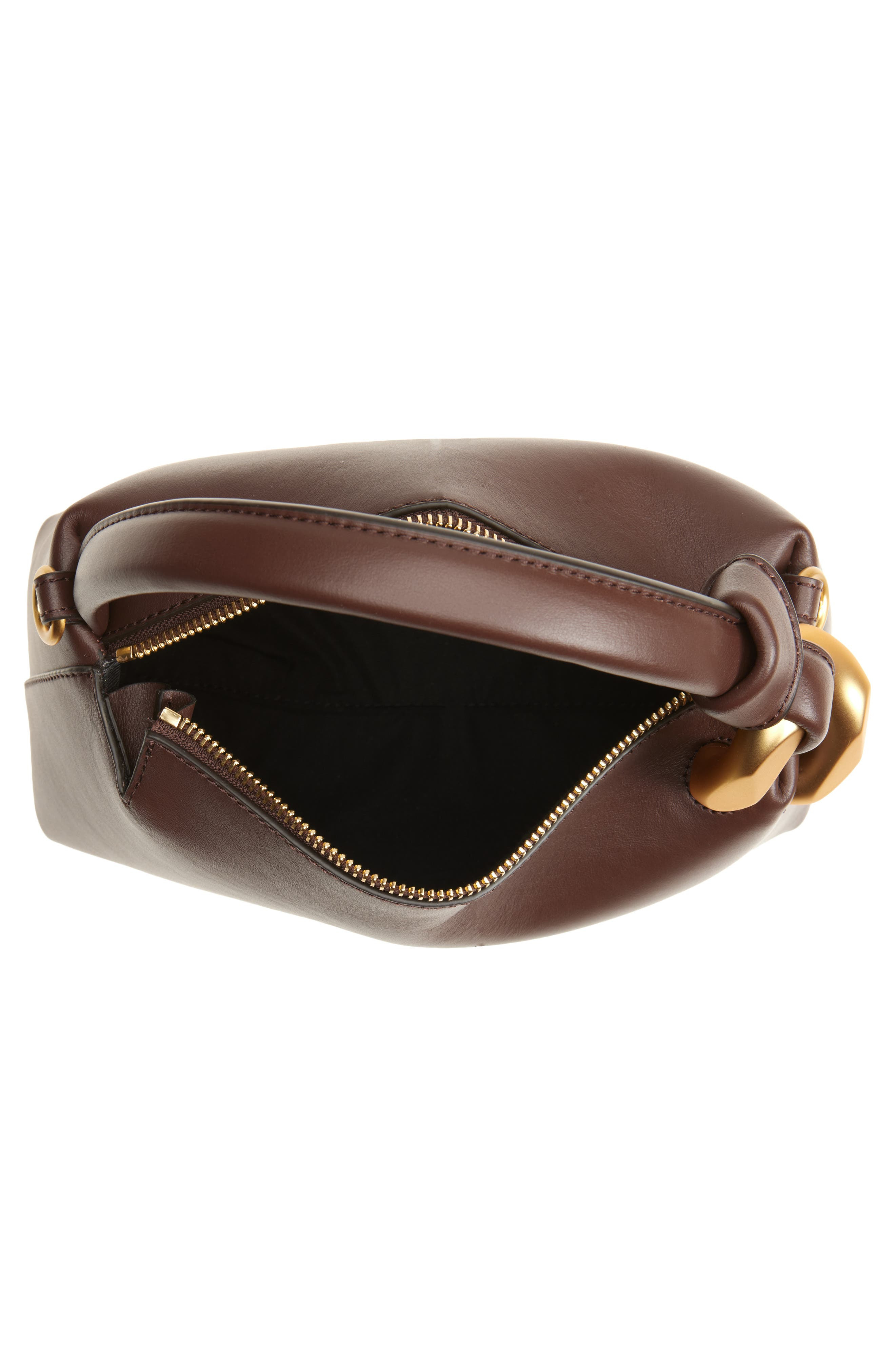 JW Anderson Small JWA Corner Leather Top Handle Bag in Deep Walnut 631 at Nordstrom - 3